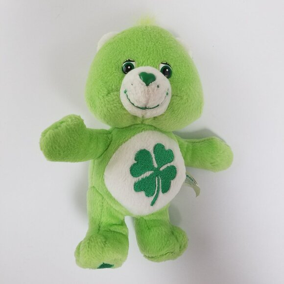 2003 Good Luck Shamrock Care Bears Play Along small mini plush stuffed animal - Picture 3 of 14